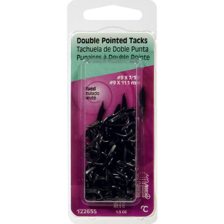 Hillman 122655 Double Point Tack, 7/16 in L, Steel, Pack of 6