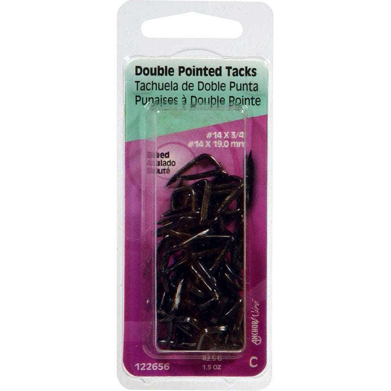 Hillman 122656 Double Point Tack, 5/8 in L, Steel, Pack of 6