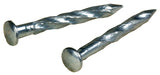 Hillman 122536 Trim Nail, 1-1/4 in L, Steel, Zinc-Plated, Flat Head, Spiral Shank, 1 oz, Pack of 6