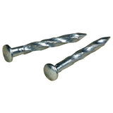 Hillman 122536 Trim Nail, 1-1/4 in L, Steel, Zinc-Plated, Flat Head, Spiral Shank, 1 oz, Pack of 6
