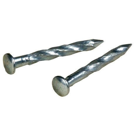 Hillman 122536 Trim Nail, 1-1/4 in L, Steel, Zinc-Plated, Flat Head, Spiral Shank, 1 oz, Pack of 6