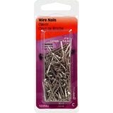 Hillman 122532 Wire Nail, 1 in L, 304 Stainless Steel, Stainless Steel, Flat Head, Smooth Shank, Silver, 2 oz, Pack of 6