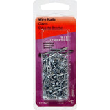 Hillman 122562 Wire Nail, 7/8 in L, Steel, Galvanized, Flat Head, Smooth Shank, 1.75 oz, Pack of 6