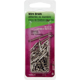 Hillman 122526 Wire Brad, 3/4 in L, Steel, Stainless Steel, Brad Head, Thin Shank, 2 oz, Pack of 6