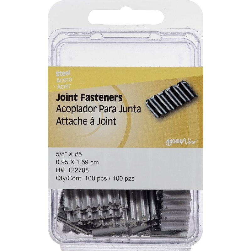Hillman 122708 Joint Fastener, #5, Steel, Bright, 100/PK, Pack of 5