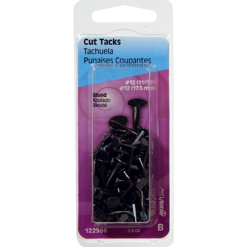 Hillman 122596 Cut Tack, 11/16 in L, Steel, Sharp Point, Pack of 6