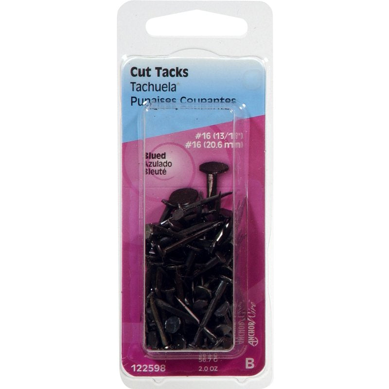 Hillman 122598 Cut Tack, 13/16 in L, Steel, Pack of 6