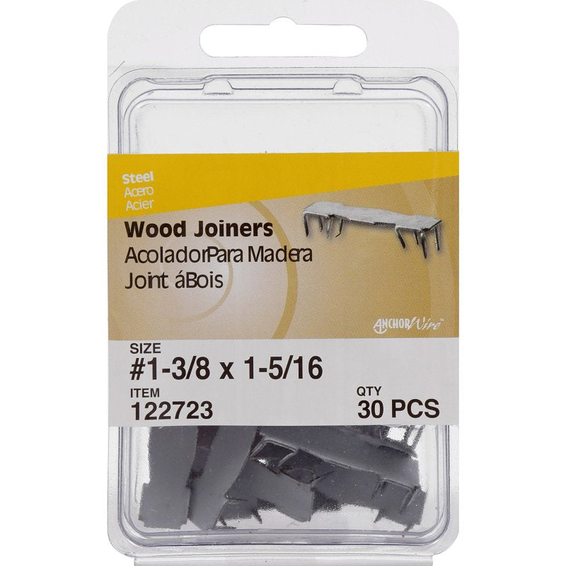 Hillman 122723 Wood Joiner, #1, Steel, Zinc, 30/PK, Pack of 5