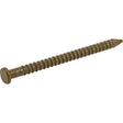 Hillman 41804 Panel Nail, 1 in L, Steel, Panel Head, Ring Shank, Tan, 6 oz, Pack of 5