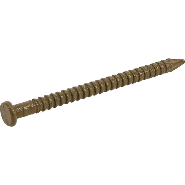 Hillman 41804 Panel Nail, 1 in L, Steel, Panel Head, Ring Shank, Tan, 6 oz, Pack of 5