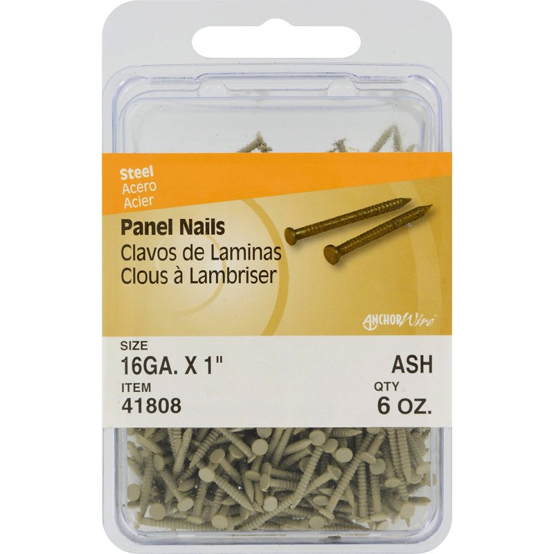 HILLMAN 41808 Panel Nail, 1 in L, 5, Pack of 5