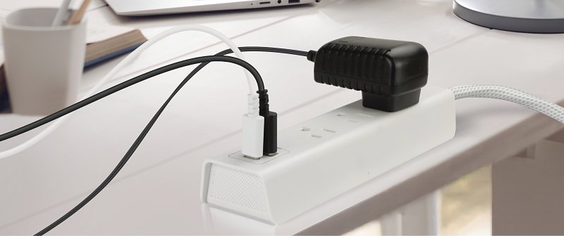 Powerzone ORPBSUFC413 Surge Strip, 6 ft L Cable, White