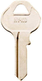 Hy-Ko 11010M11 Key Blank, Brass, Nickel, For: Master Locks and Padlocks, M11 Key Number, Pack of 10