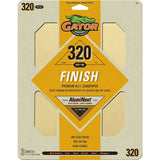Gator AlumiNext 7267 Sanding Sheet, 11 in L, 9 in W, 320 Grit, Very Fine, Aluminum Oxide Abrasive