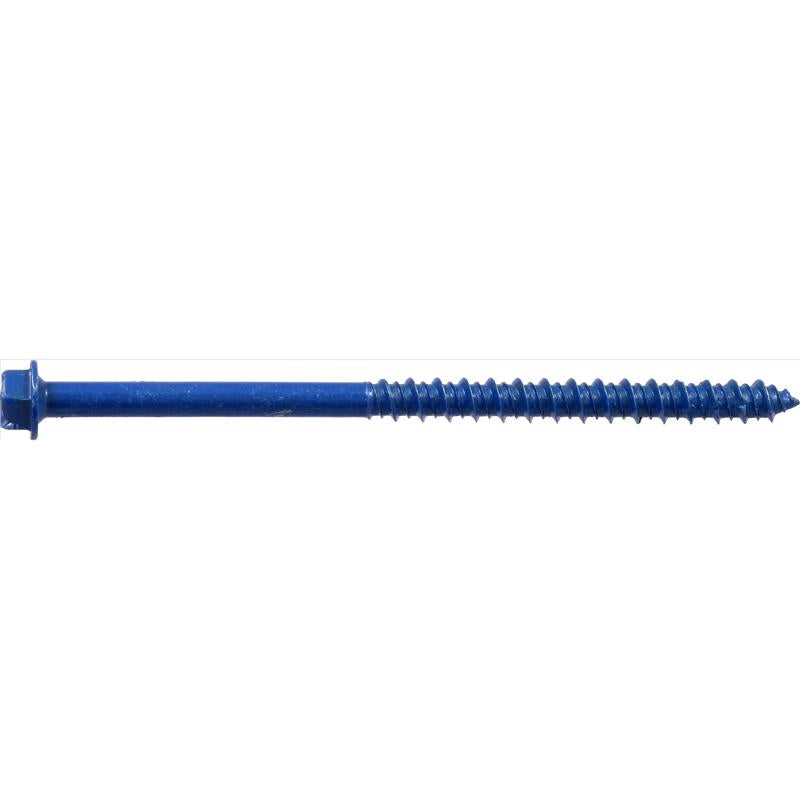 HILLMAN Tapper 1/4 in. D X 4 in. L Steel Hex Head Concrete Screw Anchor 100 pk