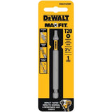 DeWalt Max Fit Torx #20 X 3-1/2 in. L Screwdriver Bit S2 Tool Steel 1 pk