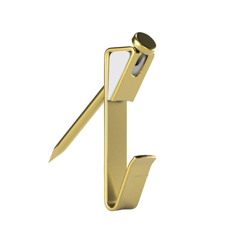 OOK 50583 Picture Hanger, 20 lb, Steel, Brass, Gold, 6/PK, Pack of 12