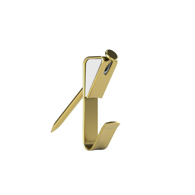 OOK 50606 Picture Hanger, 10 lb, Steel, Brass, Gold, 30/PK