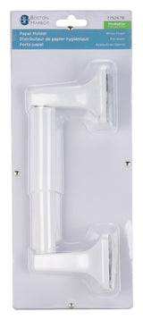 Boston Harbor L3656-51-07-3L Paper Holder, Plastic/Zinc, White, Wall