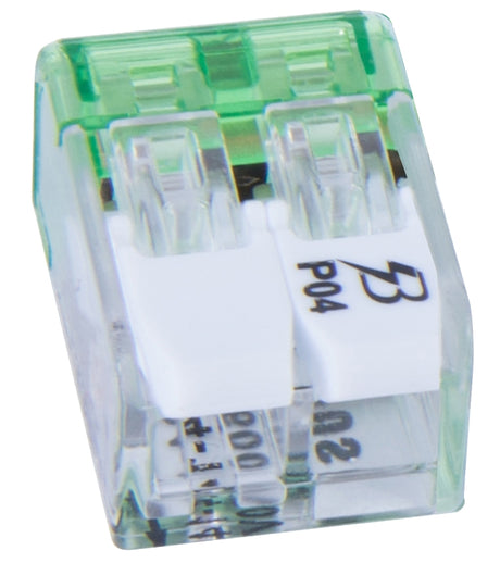 Gardner Bender 19-PCL2 2-Port Lever Connector, 24 to 14 AWG Wire, 2-Pole