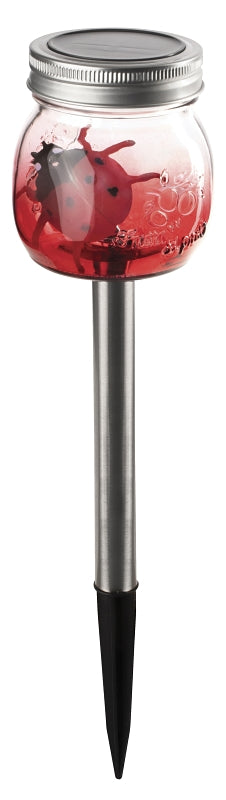 Boston Harbor 27095 Solar Mason Jar Stake Light, Nickel-Metal Hydride Battery, AAA Battery, 1-Lamp, LED Lamp, Pack of 9