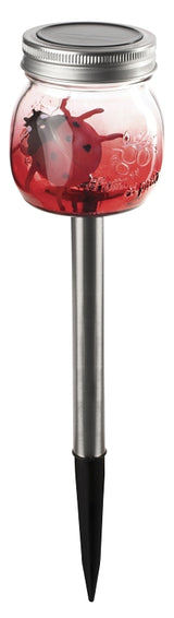 Boston Harbor 27095 Solar Mason Jar Stake Light, Nickel-Metal Hydride Battery, AAA Battery, 1-Lamp, LED Lamp, Pack of 9