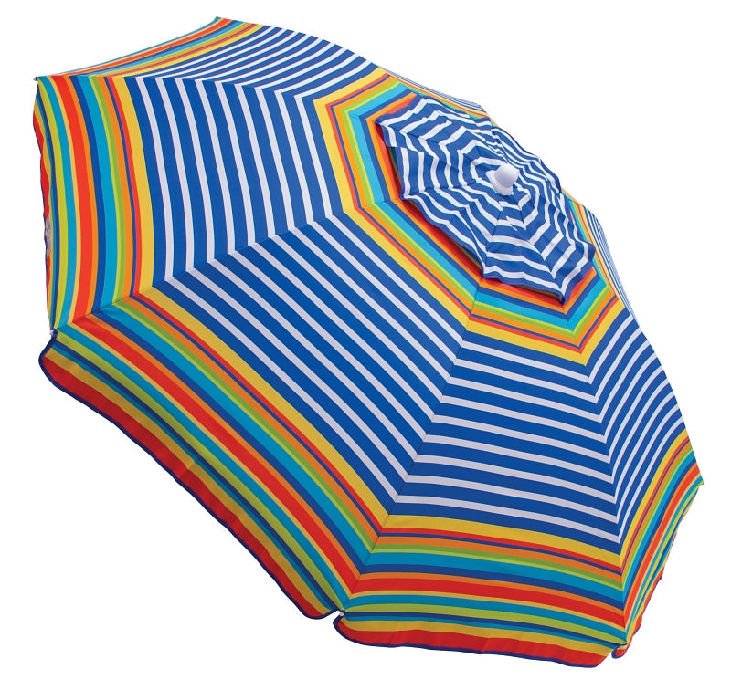 Rio Brands UB78-2002PK5 Tilt Umbrella, 6 ft W Canopy, Steel Frame, Polyester Fabric Pack of 5