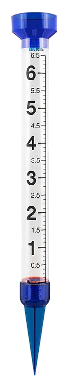 La Crosse 704-1549 Jumbo Rain Gauge, 6 in, Clear