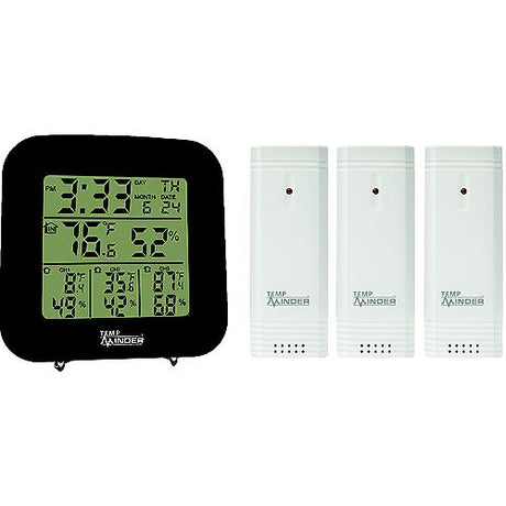 Minder Research TM22250VP Tempminder 4-Zone Temperature & Humidity Station