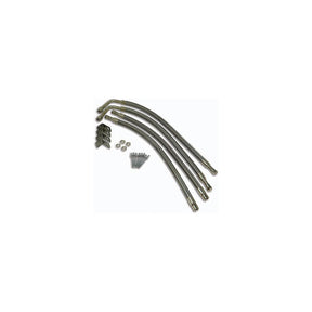 Minder TM22306VP Tireminder Braided Steel Valve Extender Kit for 22″ Aluminum Dually Wheels, Hub Mounted