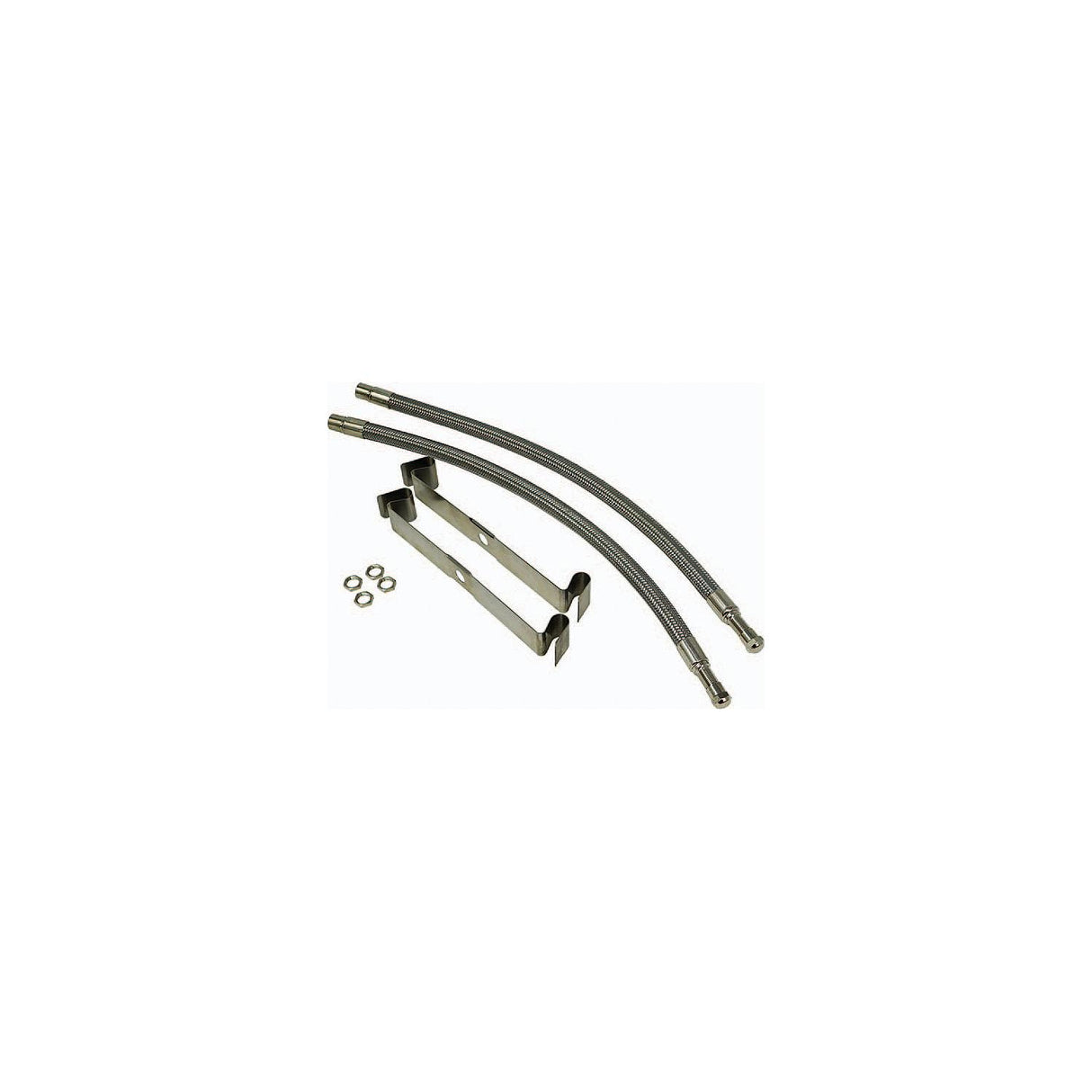 Minder TM22309VP Tireminder Braided Steel Valve Extender Kit for 16″-19.5″ Dually Wheels, Rim Hole Mounted