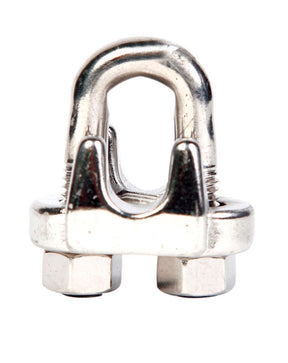 Campbell Polished Stainless Steel Wire Rope Clip, Pack of 10