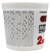Leaktite-IPL Plastics 1044481 Multi-Mix Container, 2-1/2 qt Capacity, HDPE, Clear