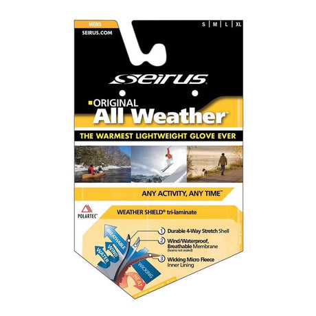 Seirus All Weather L Weathershield Black Gloves