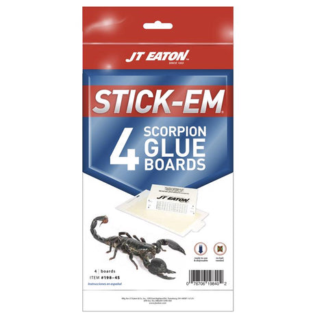 JT Eaton Stick-Em Glue Board 4 pk, Pack of 24