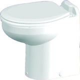 Raritan 221HR012 Marine Elegance Straight Back, Raw Water, Low Profile 12V Toilet, White