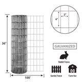 Garden Craft 36 in. H X 100 ft. L Steel Welded Wire Fence Gray