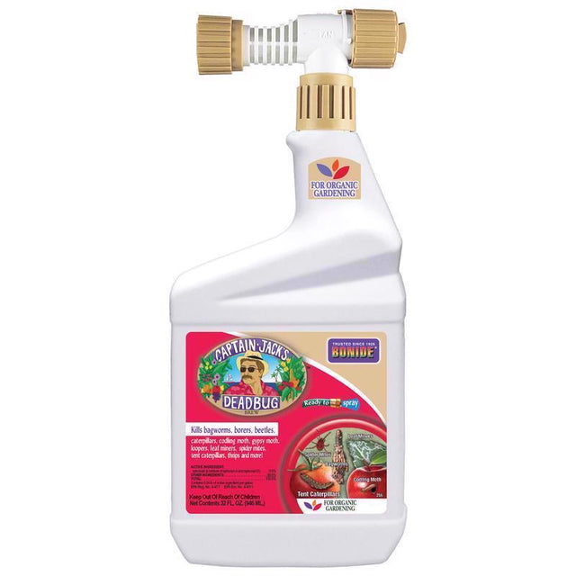 Bonide Captain Jacks Dead Bug Brew Organic Caterpillar Killer Liquid 32 oz, Pack of 12