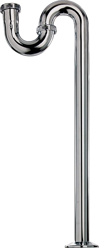 Plumb Pak PP200CP S-Trap with Flange, 1-1/4 in, Flanged, Brass, Chrome-Plated