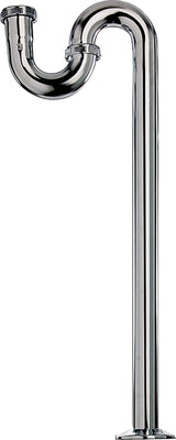 Plumb Pak PP200CP S-Trap with Flange, 1-1/4 in, Flanged, Brass, Chrome-Plated