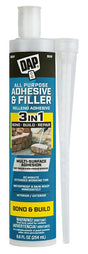 DAP 7079828000 All-Purpose Adhesive and Filler, Gray, 8.6 fl-oz Cartridge