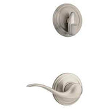 Kwikset Signature Series 966TNL 15 LH Lever Trim Set, 2 Grade, Zinc, Satin Nickel, Lever Handle, 2-3/8, 2-3/4 in Backset