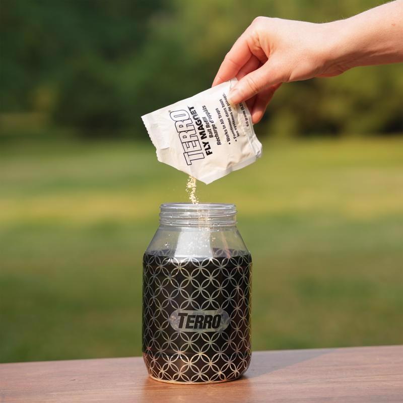 TERRO Fly Magnet Fly Trap 1 qt, Pack of 6