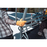 Kinco XL Pigskin Leather Cold Weather Black/Gold Ski Gloves