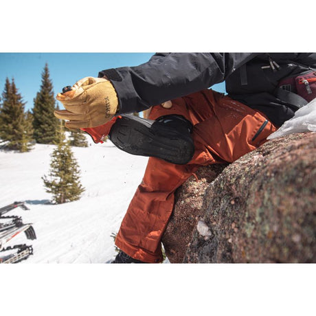 Kinco XL Pigskin Leather Cold Weather Black/Gold Ski Gloves
