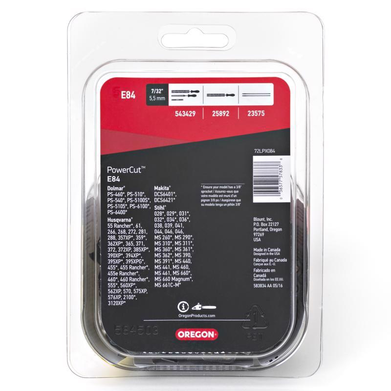 Oregon PowerCut E84 24 in. Chainsaw Chain 84 links
