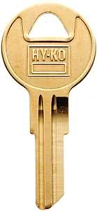 Hy-Ko 21200Y11BR Key Blank, Brass, Nickel, For: Yale Cabinet, House Locks and Padlocks, Y11B Key Number, Pack of 200