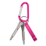 Home Plus Aluminum Pink Carabiner Key Chain, Pack of 12