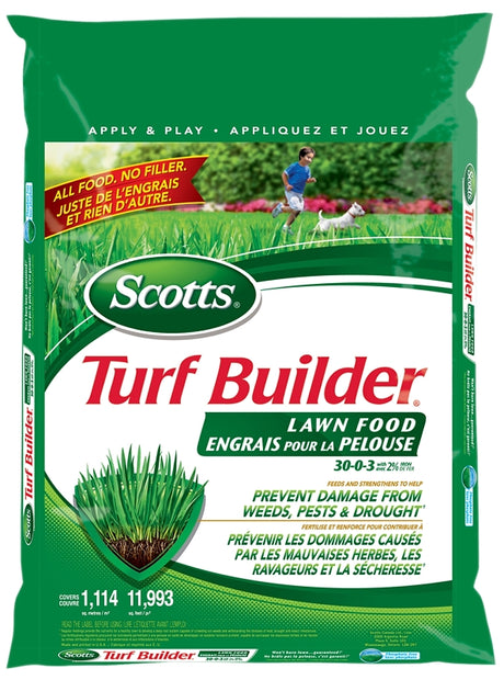 Scotts Turf Builder 02347A Lawn Food, 14.5 kg, Bag, Granular, 32-0-3 N-P-K Ratio