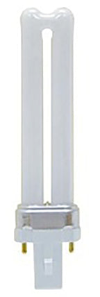 GE 13576 CFL Bulb, 7 W, T4 Lamp, G23 Lamp Base, 400 Lumens, 2700 K Color Temp, Soft White Light